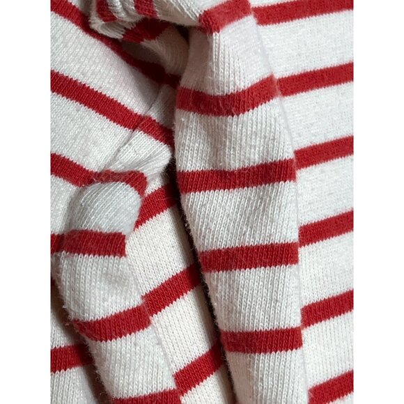 MaxMara Weekend Shirt Red Cream Stripe Cotton Breton Casual Top Womens S - Picture 8 of 12